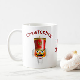 2 nötliknande nötknäppareleksaksoldater kaffemugg
