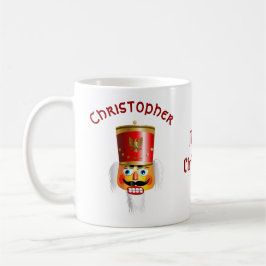 2 nötliknande nötknäppareleksaksoldater kaffemugg