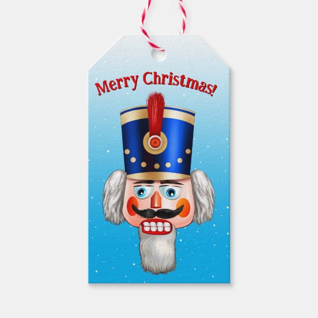 2 Nutty Nutcracker Toy Soldiers Presentetikett (Framsidan)