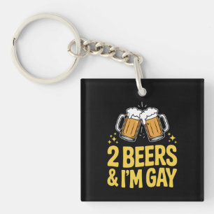 2 öl & jag är gay rolig LGBTQ Pride-anhängare regn