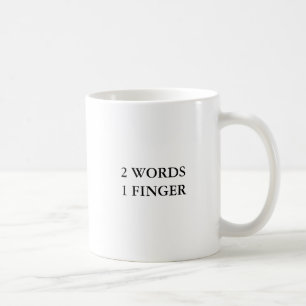 2 Ord 1 Finger Roligt Kaffemugg