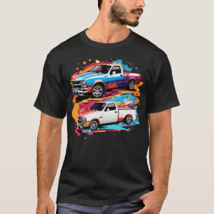 2 på 1 Chevy S10 Drag Lastbil T Shirt