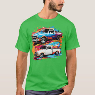 2 på 1 Chevy S10 Drag Lastbil T Shirt