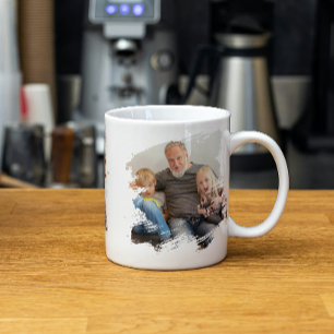 2 Personlig för fotoskriptmall Ram Kaffemugg