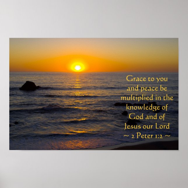 2 Peter 1:2 Poster (Framsidan)