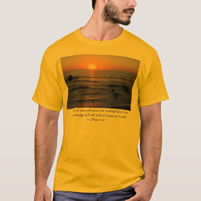 2 Peter 1:2 T Shirt (Framsida)