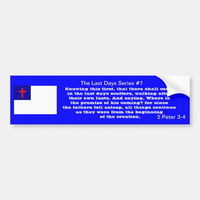 2 Peter 3-4 "the last days series" #7 version II Bildekal (Framsidan)