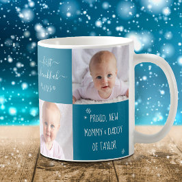 2 Photo Baby First Hanukkah New mamma och Pappa An Kaffemugg