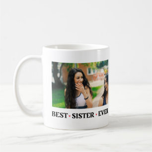 2 Photo Best Sister någonsin Kaffemugg