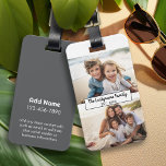 2 Photo Collage Family Namn - Vågrät Bilder Bagagebricka<br><div class="desc">Använda upp till två vågräna eller selektiva mobila foton för att skapa en unik och personlig gåva. Om du behöver justera bilder klickar du på verktyg för att anpassa ändringar.</div>