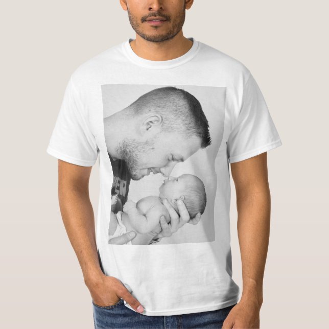 2 Photo Custom Double Sided  T Shirt (Framsida)
