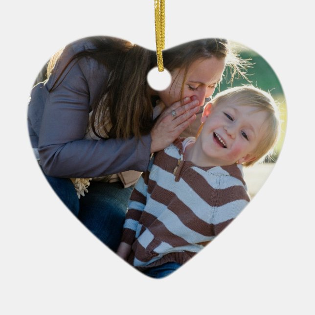 2 Photo Custom  Julgransprydnad Keramik (Framsidan)