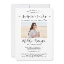 2 Photo Drive by Surprise Födelsedagsfest Parad