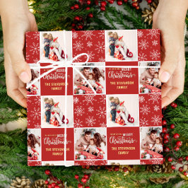 2 Photo Elegant God jul Red Presentpapper