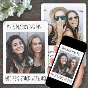 2 Photo Funny Bridesmaid/Maid of honor Frieri Inbjudningar