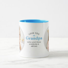 2-Photo Love You Farfar/Annat Personligt Meddeland Mugg