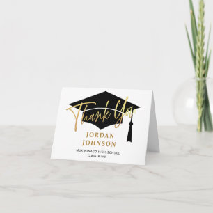 2 PHOTO Modern Simple Minimalist Golden Studenten Tack Kort