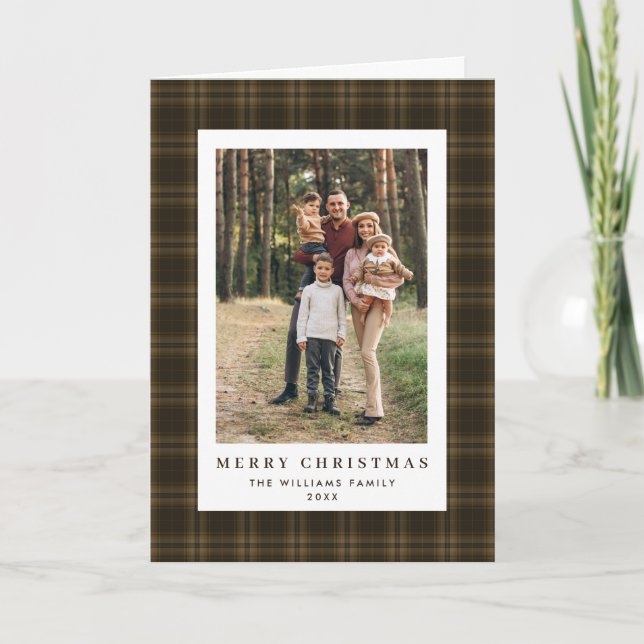 2 Photo Retro-julklapp Hälsning Helgkort (Framsida)