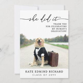 2 Photo Script Heart Dog Graduation   Tack Kort