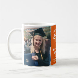 2 Photo Studenten Gratulerar Orange Black and Whit Kaffemugg