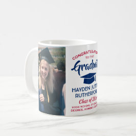 2 Photo Studenten Gratulerar Red White och Blue Kaffemugg