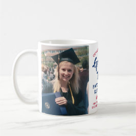 2 Photo Studenten Gratulerar Red White och Blue Kaffemugg
