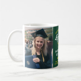 2 Photo Studenten Gratulerara Grönt Guld Gult Kaffemugg