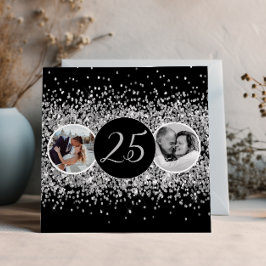 2 Photo then och nu Bröllop-årsdagen Inbjudningar