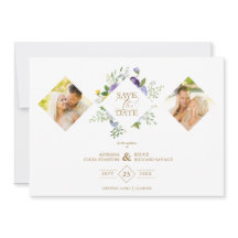 2 Photos Chic Romantic Lilac Shades Floral Bouquet