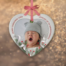 2 Photos New Grandparents Silver Frame 