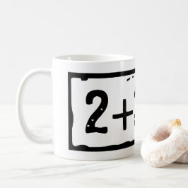 2 plus 2 lika med 5 kaffemugg