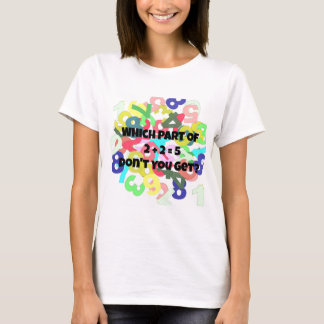 2 Plus 2 lika med 5 kvinnors T-shirt