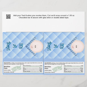 2 Pojke Shower Candy Pub Wrappers Party favors