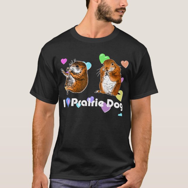 2 preiriehundar t-shirt (Framsida)