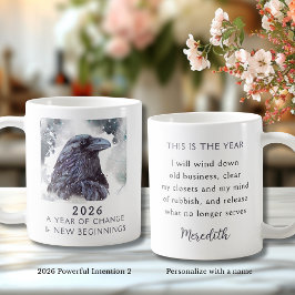 2. Raven 2026 Year of Change Powerful Intention Kaffemugg
