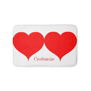 2 Red Hearts Valentine Thunder_Cove Badrumsmatta