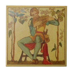 #2 Repro Copeland Medieval Minstrels Music Tema Kakelplatta