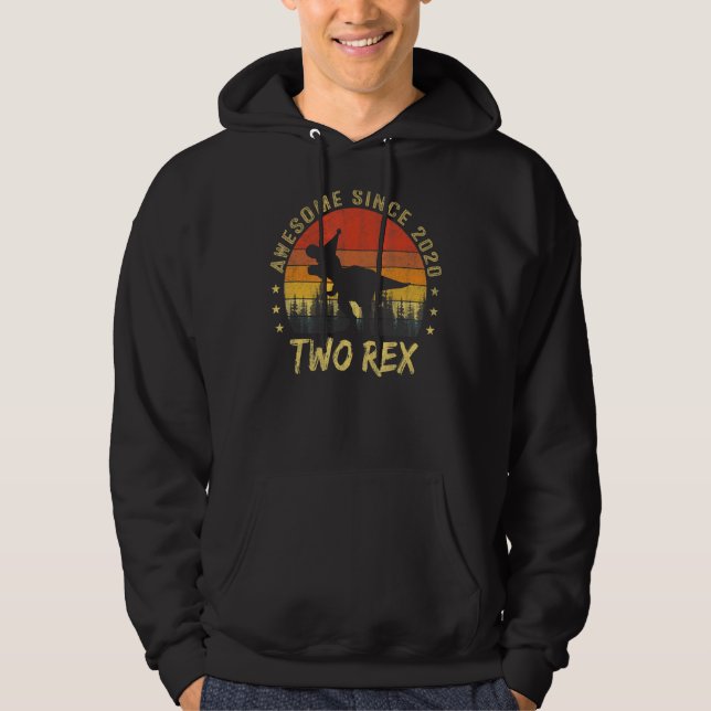 2 Rex 2:a födelsedag Rex 2020 2:e doseringstillfäl Hoodie (Framsida)