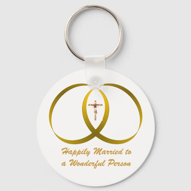 2 ringar & JESUS Nyckelring (Framsida)