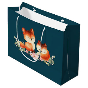 2 Rödfärgade ljusrävar, vattenfärgsdesign