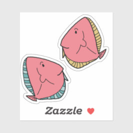 2 Rosa med gröntens finfördelning Grönt med gulten Klistermärken