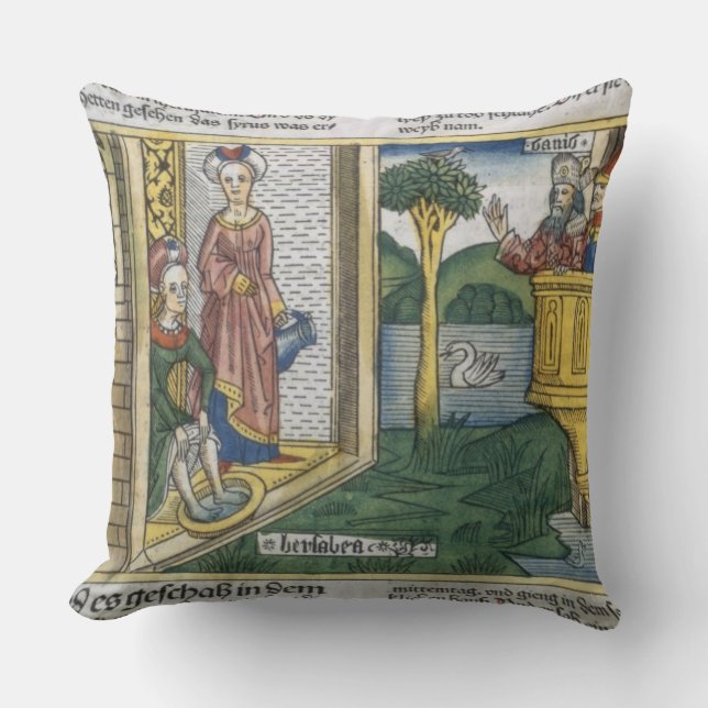 2 Samuel 11 1-5 David ser den Bathsheba badningen, Kudde (Framsida)