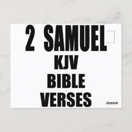"2 Samuel KJV Bibelverser" Text Vykort