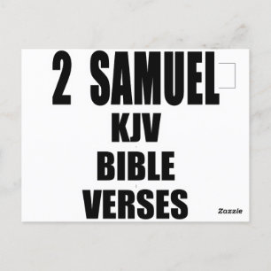 "2 Samuel KJV Bible Verses" Text Vykort