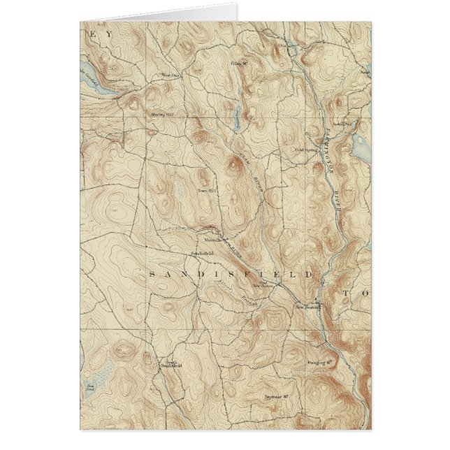 2 Sandisfield lakan Hälsningskort (Framsidan)