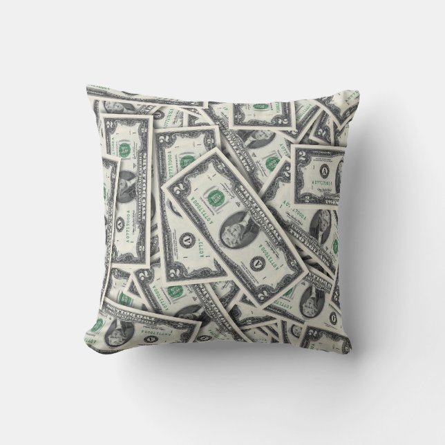 $2 Sedel Pengar Bakgrund Kudde (Framsida)