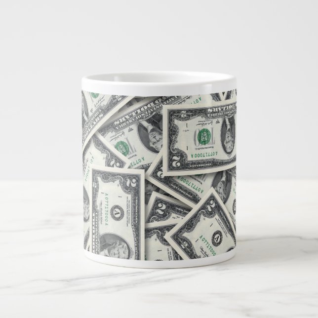 $2 Sedel Pengar Mönster Jumbo Mugg (Framsidan)