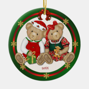2 Sida - Beary Merry Nalle Ornament