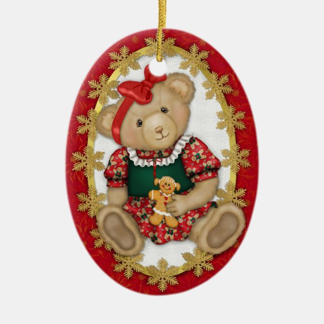 2 Sida - Beary Merry Nalle Ornament (Framsidan)