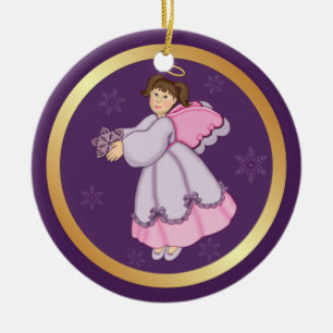 2 Sida - Snowflake Angel Ornament